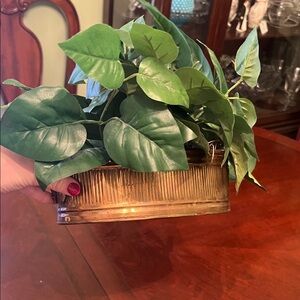 Artificial Green Plant in Basket